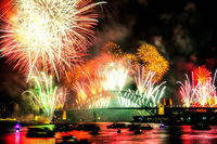 FW103 Fireworks, Sydney Harbour, New Years Eve